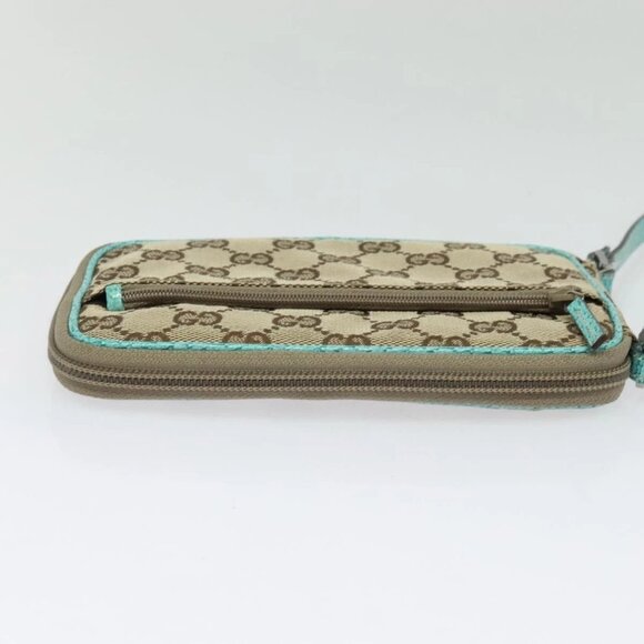 GUCCI GG Canvas Shoulder Bag Beige Silver 124616 Auth 140310 - Picture 6 of 16